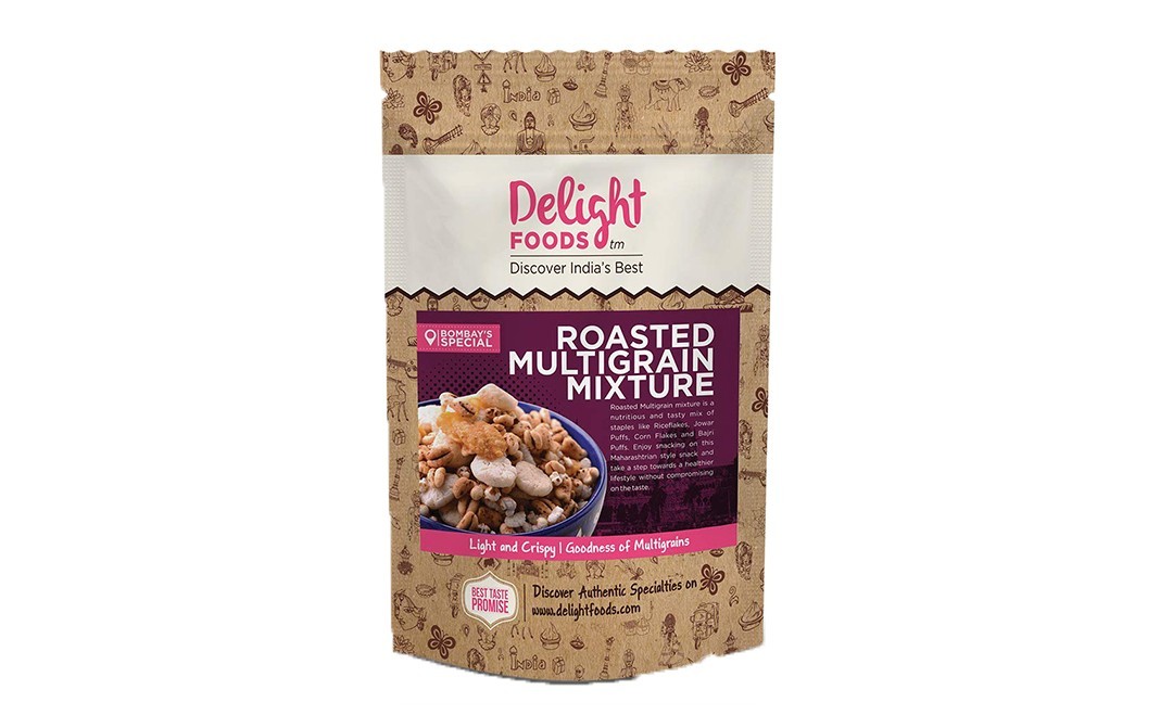 Delight Foods Roasted Multigrain Mixture    Pack  125 grams